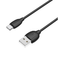 Кабель BOROFONE BX19 USB to Type-C 3A, 1m, PVC, TPE connectors, Black