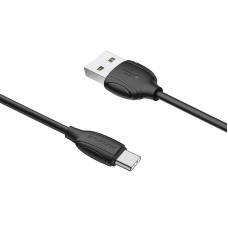 Кабель BOROFONE BX19 USB to Type-C 3A, 1m, PVC, TPE connectors, Black