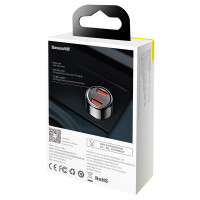 Автомобільний зарядний пристрій Baseus Magic Series Dual QC Digital Display 45W Black