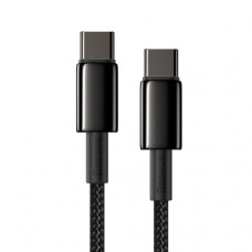 Кабель Baseus Tungsten Gold Fast Charging Data Cable Type-C to Type-C 100W 1m Black