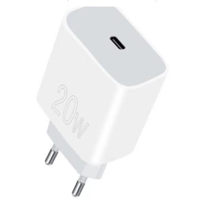 Мережевий зарядний пристрій WUW-C176 20W PD USB-C white