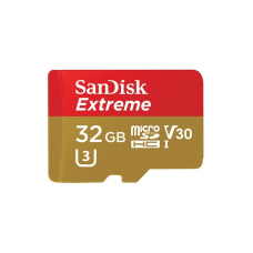Карта пам'яті microSDHC (UHS-1 U3) SanDisk Extreme Action A1 32Gb class 10 V30 (R100MB/s, 667x) (adapter SD)