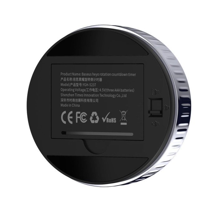 Таймер Baseus heyo rotation countdown timer Black