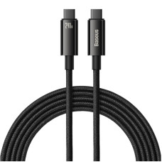 Кабель Baseus Tungsten Gold Fast Charging Data Cable Type-C to Type-C 240W 3m Black