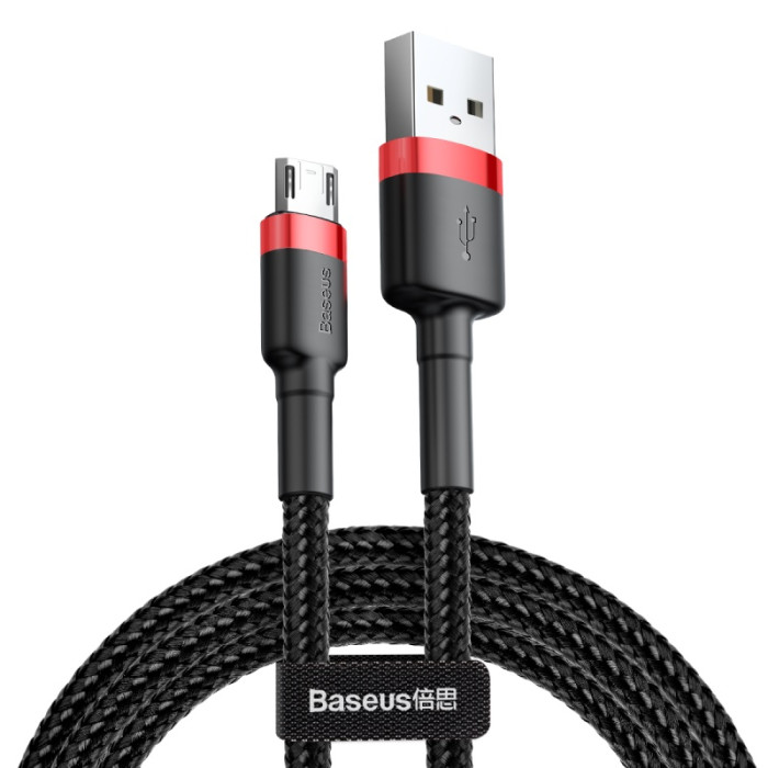 Кабель Baseus cafule Cable USB For Micro 2A 3m Red+Black