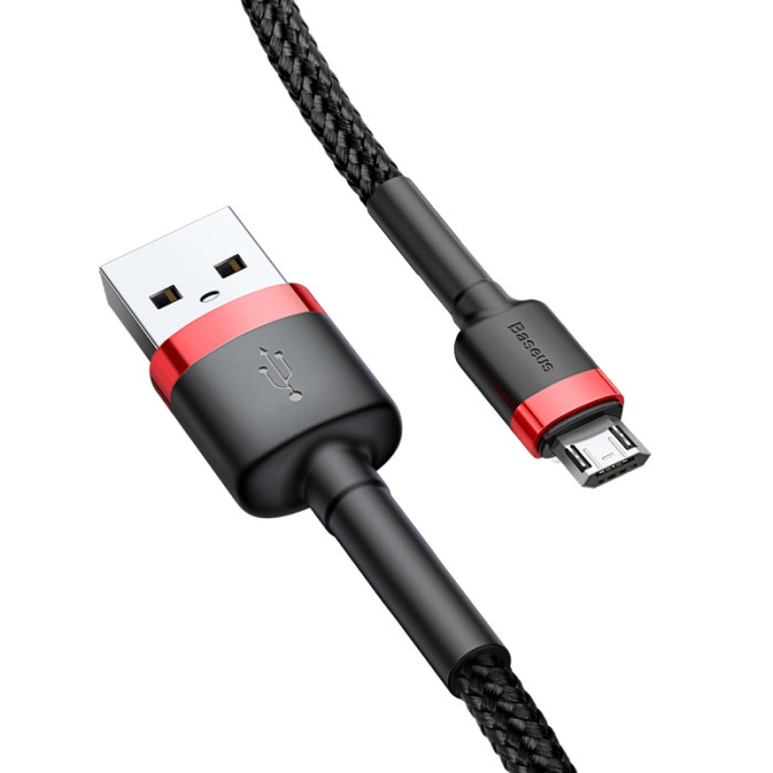 Кабель Baseus cafule Cable USB For Micro 2A 3m Red+Black