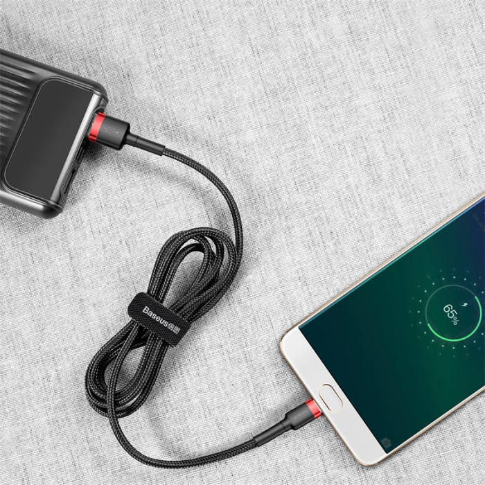 Кабель Baseus cafule Cable USB For Micro 2A 3m Red+Black