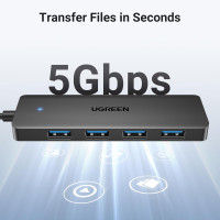 USB-хаб UGREEN 4-Port USB 3.0 Hub 1m