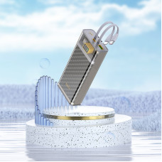 Зовнішній акумулятор HOCO J104A Discovery edition 22.5W fully compatible power bank with cable(20000mAh) Gray