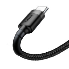 Кабель Baseus Cafule Cable USB For Type-C 3A 0.5m Gray+Black
