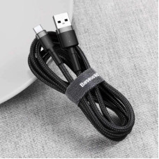 Кабель Baseus Cafule Cable USB For Type-C 3A 0.5m Gray+Black