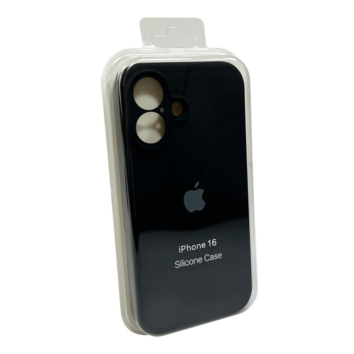 Чохол для смартфона Silicone Full Case AA Camera Protect for Apple iPhone 16 14,Black