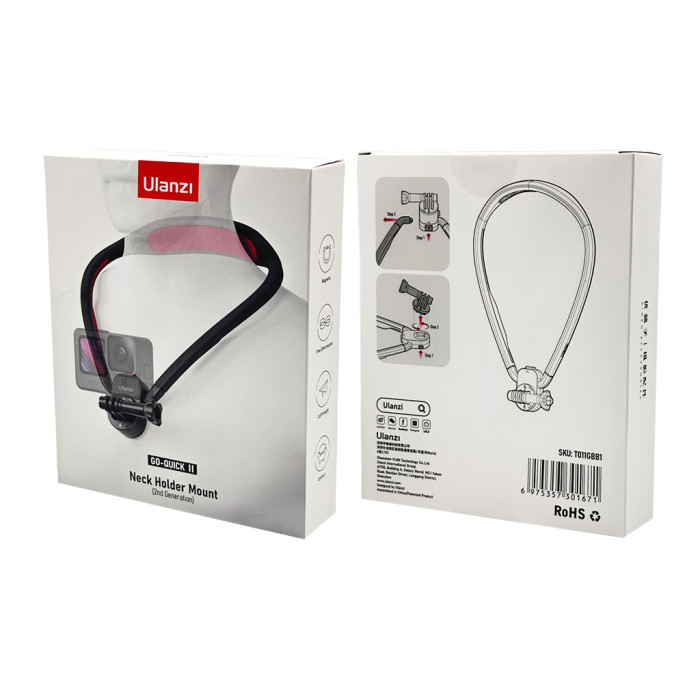 Кріплення Ulanzi Vijim Go-Quick II Magnetic Neck Holder Mount For Action Cameras (UV-T011GBB1 Go Quick II )