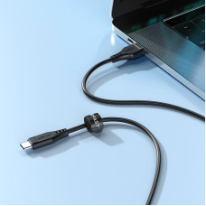 Кабель ACEFAST C3-03 Type-C to Type-C 3A, 60W, 1.2m, TPE, TPE connectors, Black