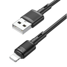Кабель HOCO X83 USB to iP 2.4A, 1m, PVC, PVC connectors, Black