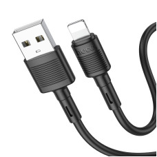 Кабель HOCO X83 USB to iP 2.4A, 1m, PVC, PVC connectors, Black