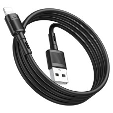 Кабель HOCO X83 USB to iP 2.4A, 1m, PVC, PVC connectors, Black
