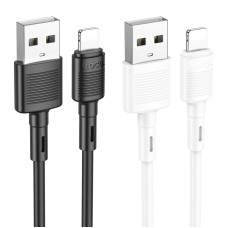 Кабель HOCO X83 USB to iP 2.4A, 1m, PVC, PVC connectors, Black