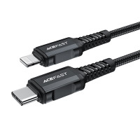 Кабель ACEFAST C4-01 Type-C to iP 3A, 30W, 1.8m, nylon, zinc connectors, Black