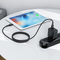 Кабель ACEFAST C4-01 Type-C to iP 3A, 30W, 1.8m, nylon, zinc connectors, Black