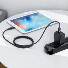 Кабель ACEFAST C4-01 Type-C to iP 3A, 30W, 1.8m, nylon, zinc connectors, Black