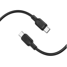 Кабель BOROFONE BX113 Lenny 60W silicone charging data cable C to C(L=1M) Black