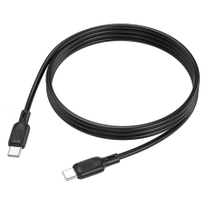 Кабель BOROFONE BX113 Lenny 60W silicone charging data cable C to C(L=1M) Black