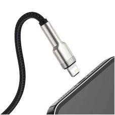 Кабель Baseus Cafule Series Metal Data Cable USB to IP 2.4A 1m Black