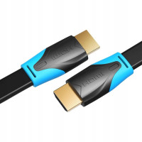 Кабель Vention Flat HDMI v2.0 Cable Плоский 1.5M Black (VAA-B02-L150)