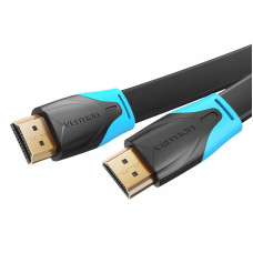 Кабель Vention Flat HDMI v2.0 Cable Плоский 1.5M Black (VAA-B02-L150)