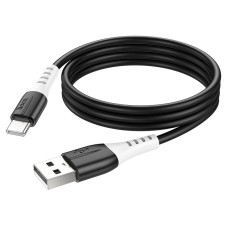 Кабель HOCO X82 USB to Type-C 3A, 1m, silicone, silicone connectors, Black
