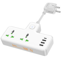 Мережевий подовжувач HOCO  AC11A Voyage 2-position expansion socket(1C3A) (8.5 cm) White
