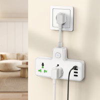 Мережевий подовжувач HOCO  AC11A Voyage 2-position expansion socket(1C3A) (8.5 cm) White