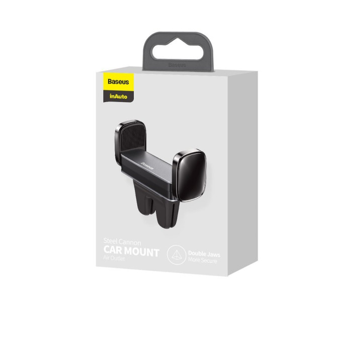 Автотримач для телефона Baseus Steel Cannon Air Outlet Car Mount Black