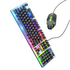 Миша + клавіатура HOCO GM18 Luminous gaming keyboard and mouse set Black