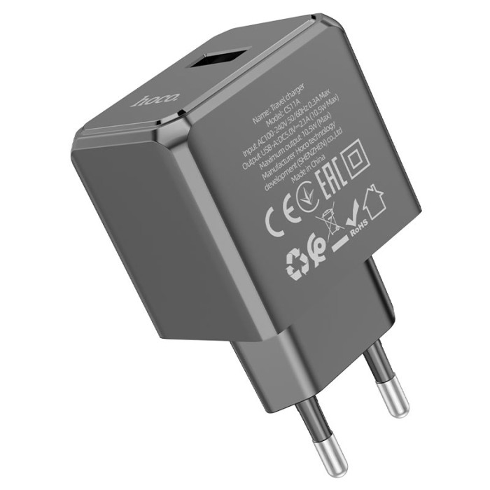 Мережевий зарядний пристрій HOCO CS11A Ocean single port charger Black