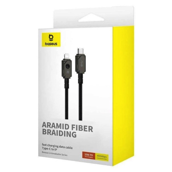 Кабель Baseus Unbreakable Series Fast Charging Data Cable Type-C to iP 20W 2m Cluster Black
