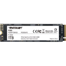Накопичувач SSD M.2 Patriot P300 1TB NVMe 2280 PCIe 3.0x4 3D NAND TLC