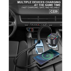 Автомобільний зарядний пристрій WUW-C220 Black