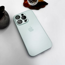 Чохол для смартфона AG Glass Matt Frame Color Logo for Apple iPhone 15 Pro Light Green