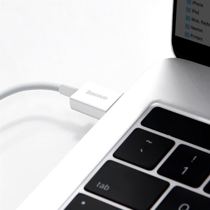 Кабель Baseus Superior Series Fast Charging Data Cable USB to iP 2.4A 2m White