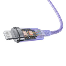 Кабель Baseus Explorer Series Fast Charging Cable with Smart Temperature Control Type-C to iP 20W 1m Purple
