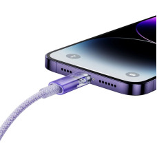 Кабель Baseus Explorer Series Fast Charging Cable with Smart Temperature Control Type-C to iP 20W 1m Purple