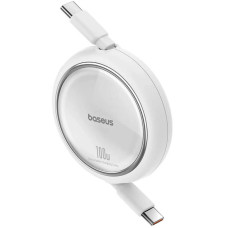 Кабель Baseus Free2Draw Mini Retractable Charging Cable Type-C to Type-C 100W 1m Moon White