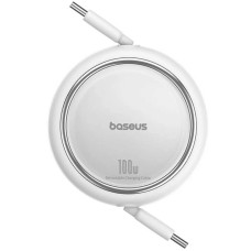 Кабель Baseus Free2Draw Mini Retractable Charging Cable Type-C to Type-C 100W 1m Moon White