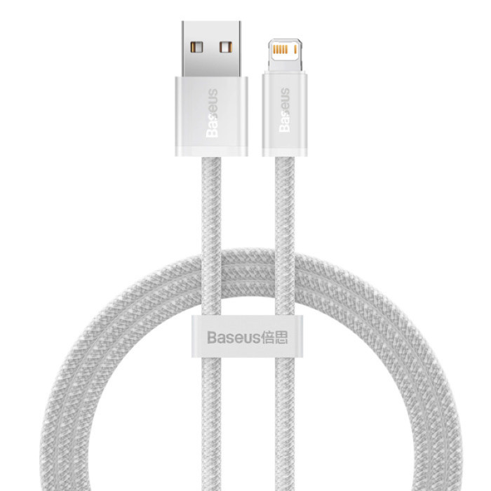 Кабель Baseus Dynamic Series Fast Charging Data Cable USB to iP 2.4A 2m White