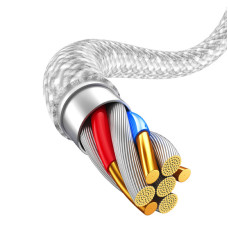 Кабель Baseus Dynamic Series Fast Charging Data Cable USB to iP 2.4A 2m White