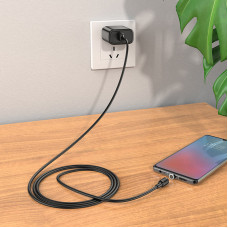 Кабель HOCO X52 USB to Micro 2.4A, 1m, PVC, PVC connectors, magnetic, Black