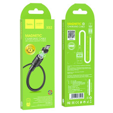 Кабель HOCO X52 USB to Micro 2.4A, 1m, PVC, PVC connectors, magnetic, Black