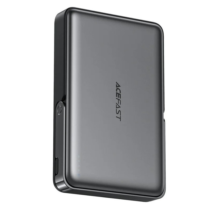 Зовнішній акумулятор ACEFAST M17 PD20W/22.5W magnetic fast charging power bank with built-in stand 10000mAh Black